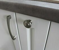 Кухня ПВХ белого цвета на заказ