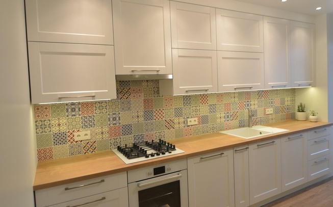 Кухня МДФ прямой формы