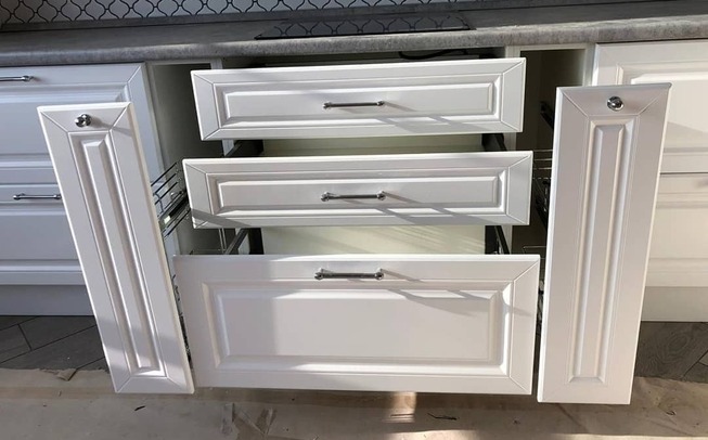 Кухни МДФ белого цвета 