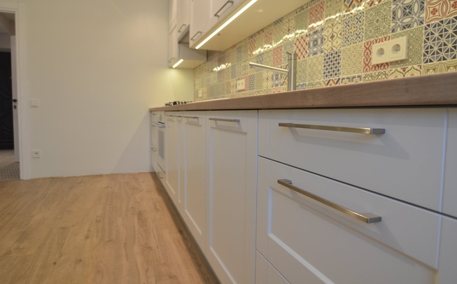 Кухня МДФ прямой формы