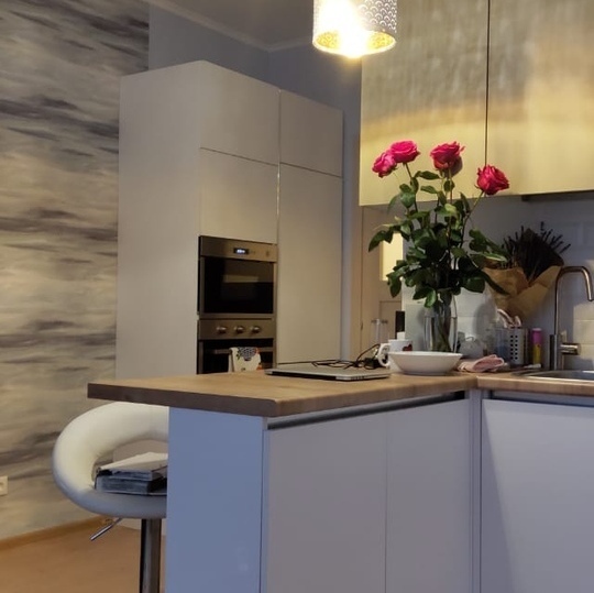 Кухня из пластика в современном стиле