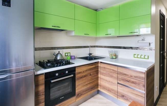 Кухня 5 кв. метров современного стиля