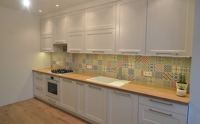 Кухня МДФ прямой формы