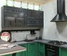 Кухни 6 кв. метров в зеленом цвете