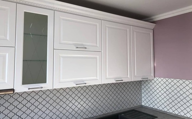 Кухни МДФ белого цвета 