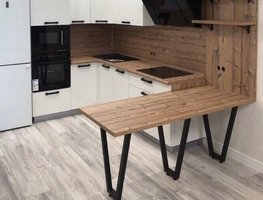 Кухни с барной стойкой