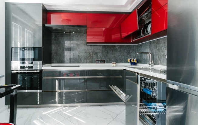 Кухня ЛДСП глянцевая