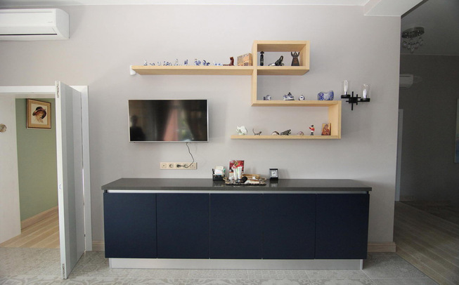 Кухня 15 кв. метров с островом по середине