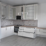 Кухня 10 кв. метров угловая в белом цвете